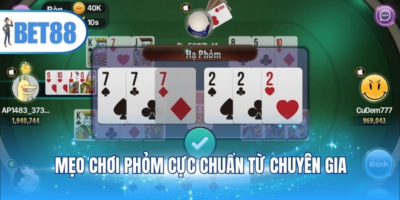 Mẹo chơi phỏm cực chuẩn từ chuyên gia
